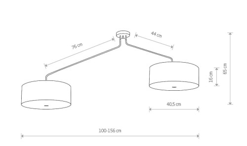 Lampa sufitowa wisząca Loft HAWK II GRAY 6541 NOWODVORSKI Lighting 6xE27 nowoczesna oświetleniowa zwis Industrialna żyrandol abażur tkanina szary metal Inspiracje Premium