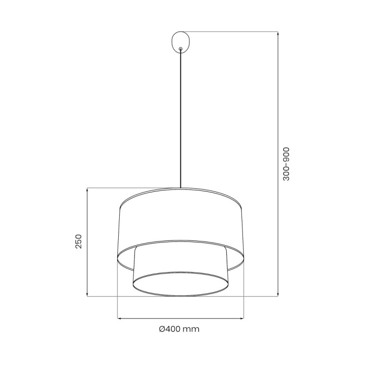 Lampa wisząca BUENO 1xE27 MLP1827 Milagro