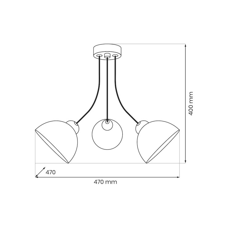 Lampa sufitowa QUEEN 3xE27 MLP2056 Milagro