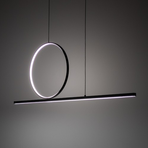 LINEO LED 11879 Nowodvorski Lighting Lampa sufitowa wisząca zwis czarna Inspiracje Premium