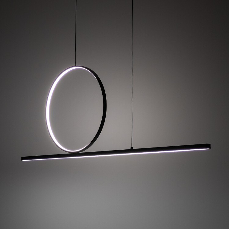 LINEO LED 11879 Nowodvorski Lighting Lampa sufitowa wisząca zwis czarna Inspiracje Premium