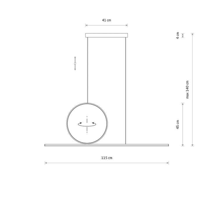 LINEO LED 11885 Nowodvorski Lighting Lampa sufitowa wisząca zwis biała Inspiracje Premium
