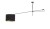 Lampa sufitowa wisząca Loft VIPER I BLACK 6641 NOWODVORSKI Lighting E27 nowoczesna oświetleniowa zwis Industrialna żyrandol abażur tkanina czarno - złota metal Inspiracje Premium