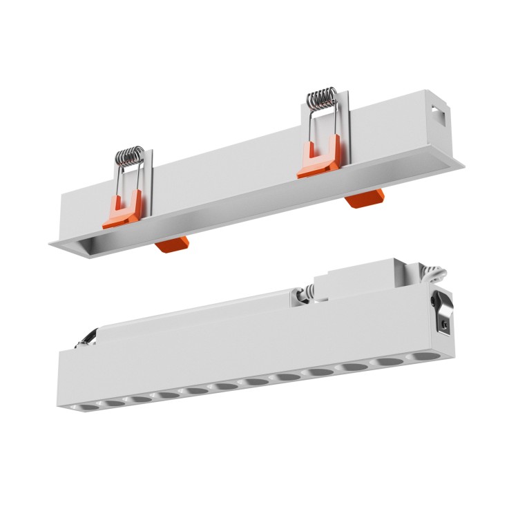 GRID S Oprawa podtynkowa 12W CCT 230V 40st IP20 230x34x61mm biały 5 Lat Gwarancji WLD+20011_CCT SPECTRUM LED