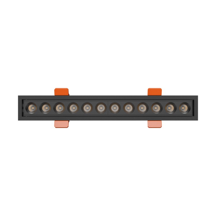 GRID S Oprawa podtynkowa 12W CCT 230V 40st IP20 230x34x61mm czarny 5 Lat Gwarancji WLD+20012_CCT SPECTRUM LED