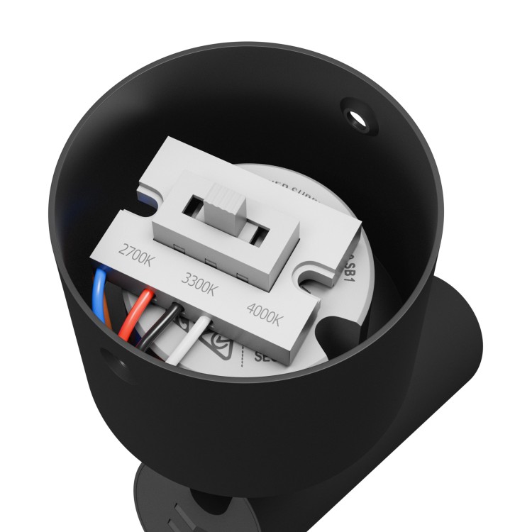 SPOT S Oprawa natynkowa 6W CCT 230V 30st IP20 śr.35x122x184mm czarny 5 Lat Gwarancji WLD+20016_CCT SPECTRUM LED