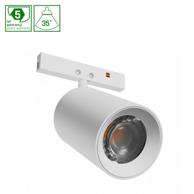 SYSTEM SHIFT NANO - SPOT Oprawa na Szynoprzewód 35x55x81mm 5W 35st biały 5 Lat Gwarancji WLD+80000 WOJNAROWSKI Lighting