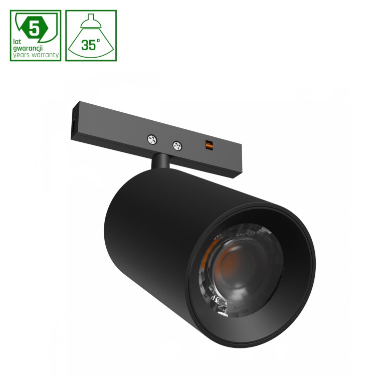 SYSTEM SHIFT NANO - SPOT Oprawa na Szynoprzewód 35x55x81mm 5W 35st czarny 5 Lat Gwarancji WLD+80011 WOJNAROWSKI Lighting