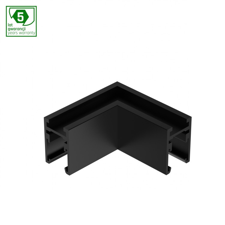 SYSTEM SHIFT NANO - Łącznik L poziomy czarny WLD+80029 WOJNAROWSKI Lighting