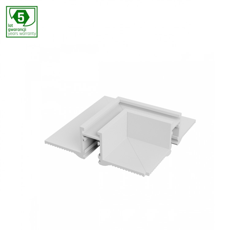 SYSTEM SHIFT NANO - Łącznik L poziomy wpuszczany TRIMLESS biały WLD+80039 WOJNAROWSKI Lighting