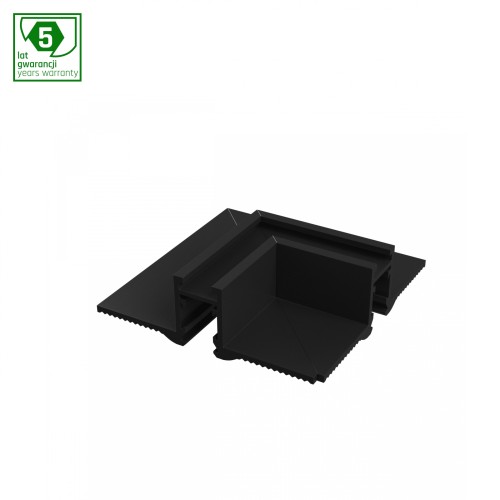 SYSTEM SHIFT NANO - Łącznik L poziomy wpuszczany TRIMLESS czarny WLD+80040 WOJNAROWSKI Lighting