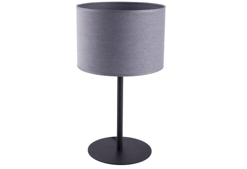 Lampa stojąca nocna Loft ALICE GRAY I B 9090 NOWODVORSKI Lighting E27 nowoczesna stołowa oświetleniowa Industrialna abażur tkanina szary metal Inspiracje Premium