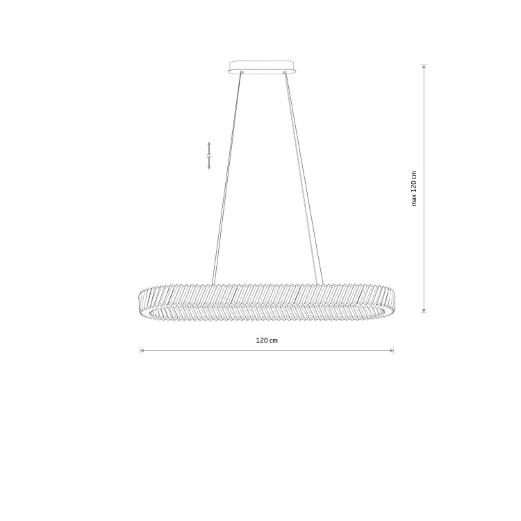 LUXORA LED 11707 Nowodvorski Lighting Lampa sufitowa Żyrandol Inspiracje Premium