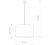 Lampa sufitowa Loft ALICE GRAY I L 6816 NOWODVORSKI Lighting E27 nowoczesna wisząca oświetleniowa Industrialna abażur tkanina zwis żyrandol szary szara nad stół blat wyspę Inspiracje Premium