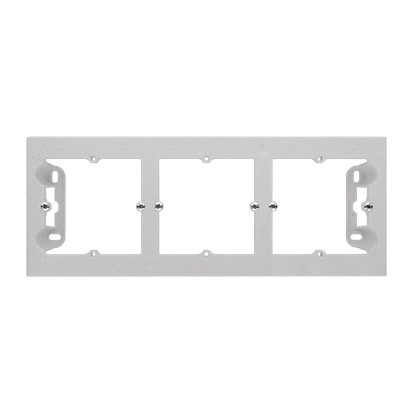 Puszka natynkowa 3-krotna Simon 55 TPN3/143 Kontakt-Simon aluminium mat