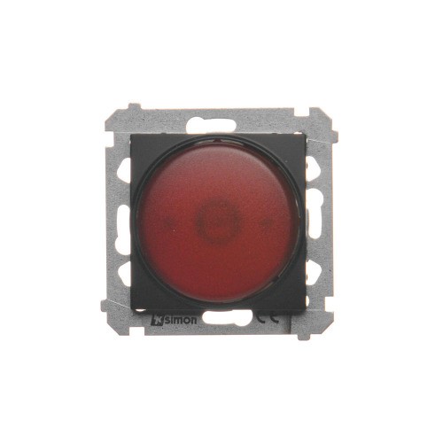 Sygnalizator świetlny LED - światło czerwone Simon 54 DSS2.01/49 Kontakt-Simon czarny mat
