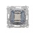 Przycisk pojedynczy rozwierny bez piktogramu Simon 55 TPR1.01/143 Kontakt-Simon aluminium mat