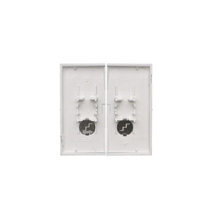 Klawisz podwójny do łączników i przycisków Simon 55 TKW6/2L2/143 Kontakt-Simon aluminium mat
