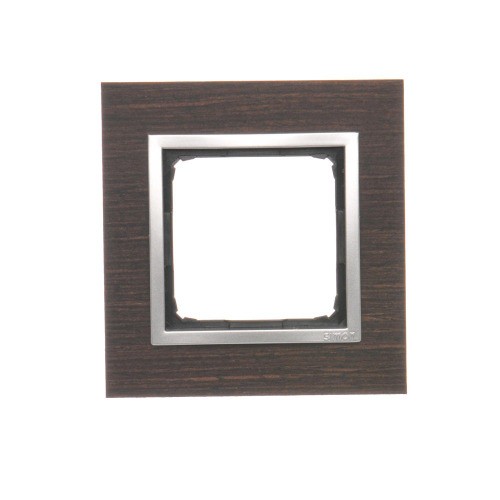 Ramka 1-krotna drewniana Simon 54 Nature DRN1/84 Kontakt-Simon srebrne wenge