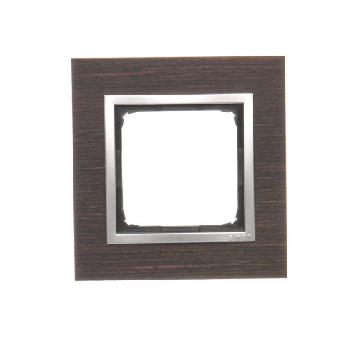 Ramka 1-krotna drewniana Simon 54 Nature DRN1/84 Kontakt-Simon srebrne wenge