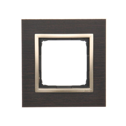 Ramka 1-krotna drewniana Simon 54 Nature DRN1/85 Kontakt-Simon złote wenge