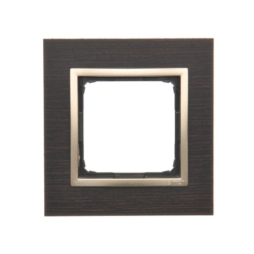 Ramka 1-krotna drewniana Simon 54 Nature DRN1/85 Kontakt-Simon złote wenge