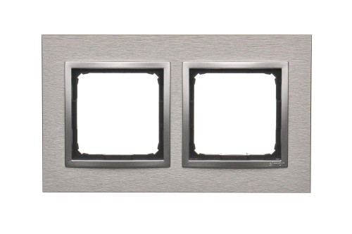 Ramka 2- krotna metalowa Simon 54 Nature DRN2/77 Kontakt-Simon Inox klasyczny