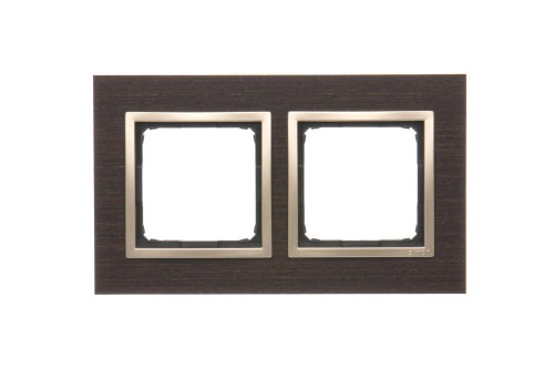 Ramka 2- krotna drewniana Simon 54 Nature DRN2/85 Kontakt-Simon złote wenge
