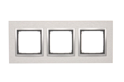 Ramka 3- krotna metalowa Simon 54 Nature DRN3/77 Kontakt-Simon Inox klasyczny