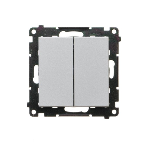 Przycisk poczwórny Simon 55 TP4.01/143 Kontakt-Simon aluminium mat