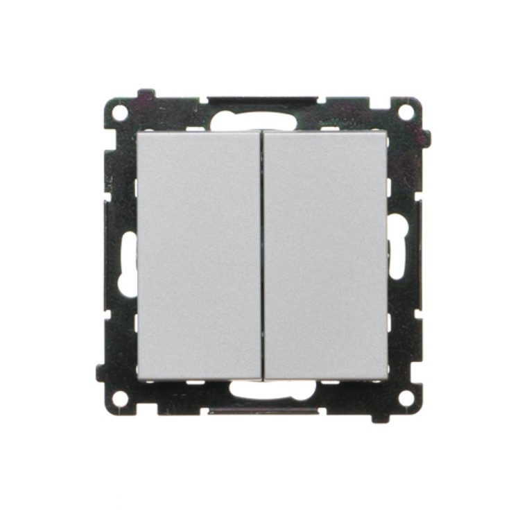 Przycisk poczwórny Simon 55 TP4.01/143 Kontakt-Simon aluminium mat