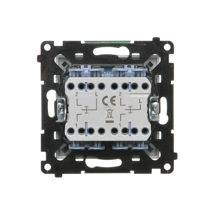 Przycisk poczwórny Simon 55 TP4.01/143 Kontakt-Simon aluminium mat