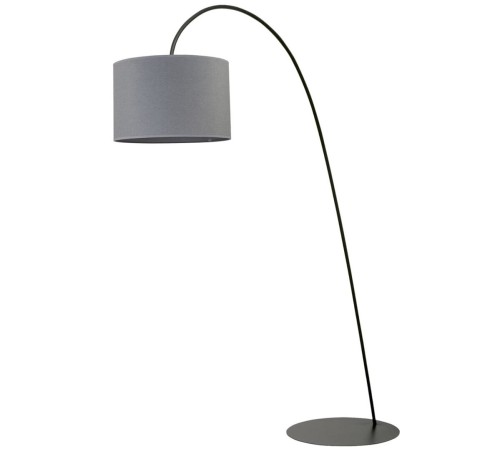 Lampa stojąca podłogowa Loft ALICE GRAY I 6818 NOWODVORSKI Lighting E27 nowoczesna lampa oświetleniowa Industrialna abażur tkanina szary metal Inspiracje Premium