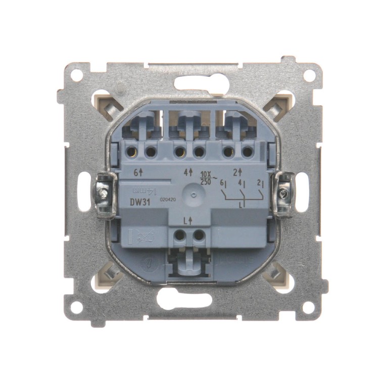 Łącznik potrójny Simon 54 DW31.01/41 Kontakt-Simon kremowy