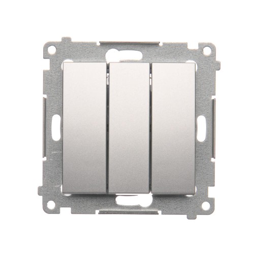 Łącznik potrójny Simon 54 DW31.01/43 Kontakt-Simon srebrny mat, metalizowany