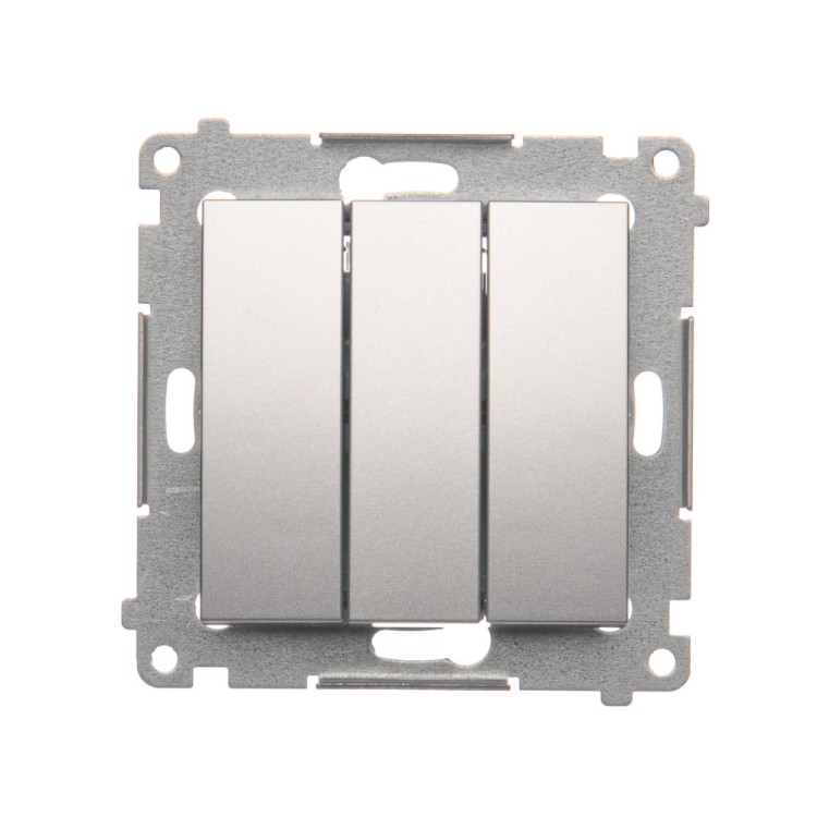 Łącznik potrójny Simon 54 DW31.01/43 Kontakt-Simon srebrny mat, metalizowany