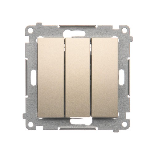 Łącznik potrójny Simon 54 DW31.01/44 Kontakt-Simon złoty mat, metalizowany