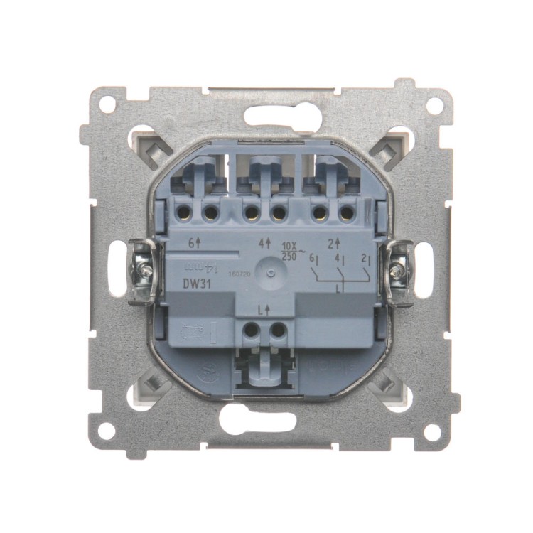 Łącznik potrójny Simon 54 DW31.01/44 Kontakt-Simon złoty mat, metalizowany