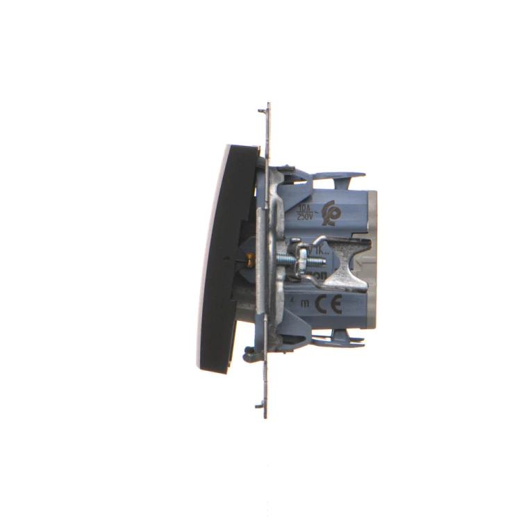 Łącznik żaluzjowy pojedynczy trójpozycyjny (1-0-2) Simon 54 DZW1K.01/49 Kontakt-Simon czarny mat
