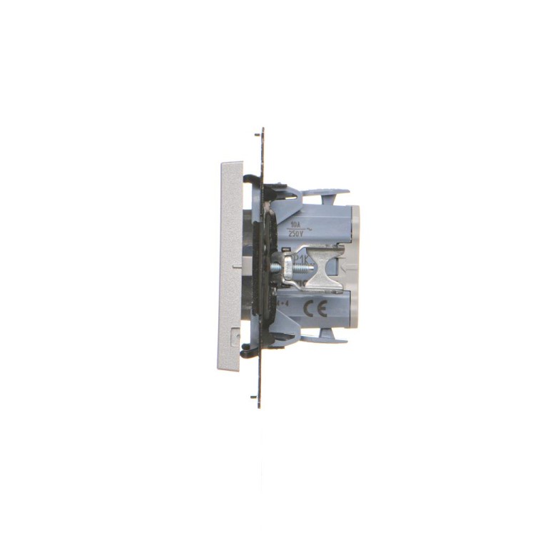 Przycisk żaluzjowy pojedynczy Simon 55 TZP1K.01/143 Kontakt-Simon aluminium mat