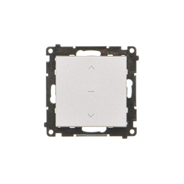 Łącznik żaluzjowy pojedynczy trójpozycyjny (1-0-2) Simon 55 TZW1K.01/143 Kontakt-Simon aluminium mat