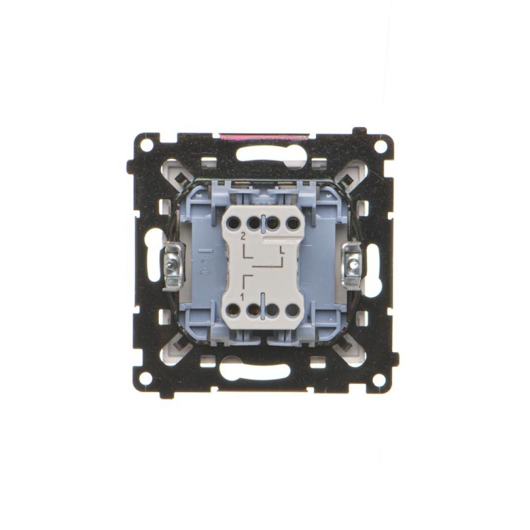 Łącznik żaluzjowy pojedynczy trójpozycyjny (1-0-2) Simon 55 TZW1K.01/143 Kontakt-Simon aluminium mat