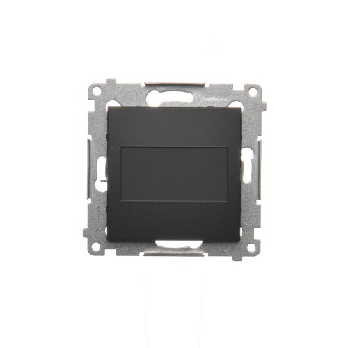 Zaślepka z ramką montażową Simon 54 DPS.01/49 Kontakt-Simon czarny mat