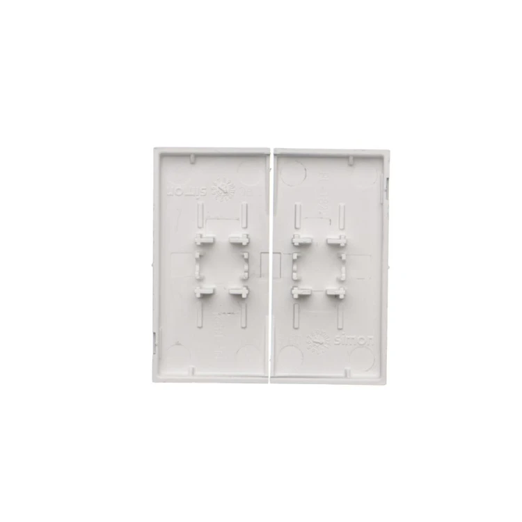 Klawisz podwójny do łączników i przycisków Simon 55 TKW6/2/143 Kontakt-Simon aluminium mat