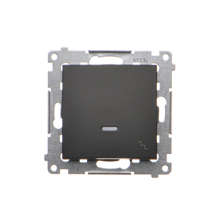 Łącznik schodowy z podświetleniem LED Simon 54 DW6AL.01/49 Kontakt-Simon czarny mat