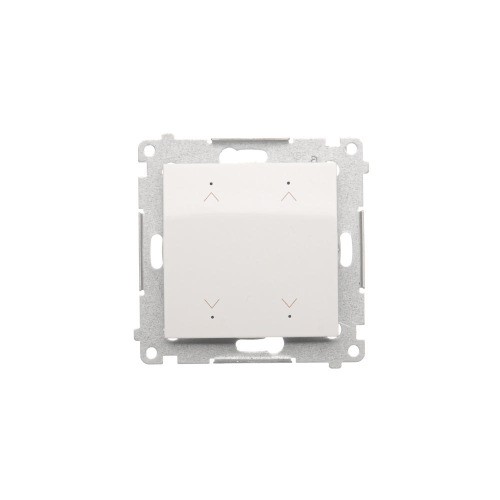 Łącznik / przycisk roletowy podwójny elektroniczny Simon 54 DEZ2.01/11 Kontakt-Simon biały