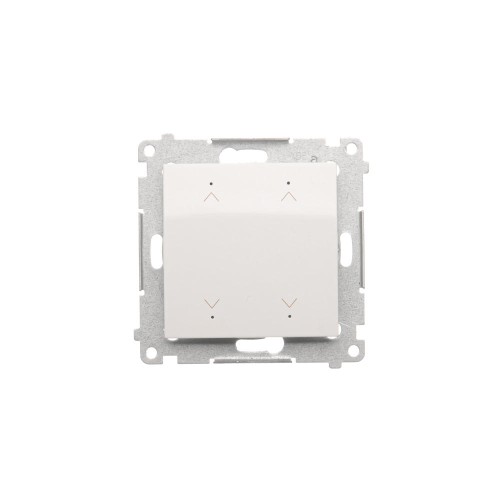 Łącznik / przycisk roletowy podwójny elektroniczny Simon 54 DEZ2.01/11 Kontakt-Simon biały