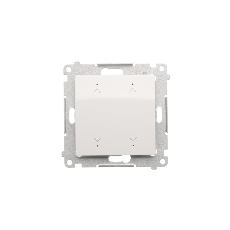 Łącznik / przycisk roletowy podwójny elektroniczny Simon 54 DEZ2.01/11 Kontakt-Simon biały