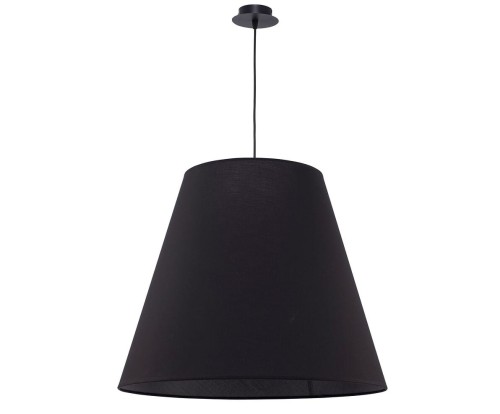 Lampa sufitowa wisząca Loft MOSS BLACK 9737 NOWODVORSKI Lighting 3xE27 nowoczesna oświetleniowa zwis Industrialna żyrandol abażur tkanina czarny czarna metal Inspiracje Premium