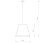 Lampa sufitowa wisząca Loft MOSS BLACK 9737 NOWODVORSKI Lighting 3xE27 nowoczesna oświetleniowa zwis Industrialna żyrandol abażur tkanina czarny czarna metal Inspiracje Premium